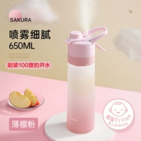 Опрыскивание чашки и опрыскивание чашки с двойным использованием тонкого вишневого порошка постепенно -650 мл+доставка стекло+чашка щетка