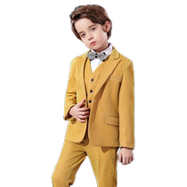 Childrens suit suit autumn new Korean style boys suit handsome piano performance dress host performance suit