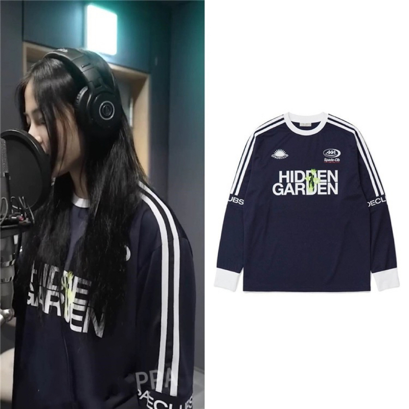 Newjeans Minji Same Style~ Korean Spade Club Seoul Football Long-Sleeve Top Newjeans Minji Same Style~ Korean Spade Club Seoul Football Long-Sleeve Top