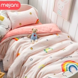 Детское одеяло для детского сада, демисезонный утепленный комплект, коралловый детский пододеяльник для кроватки, 3 предмета, постельные принадлежности