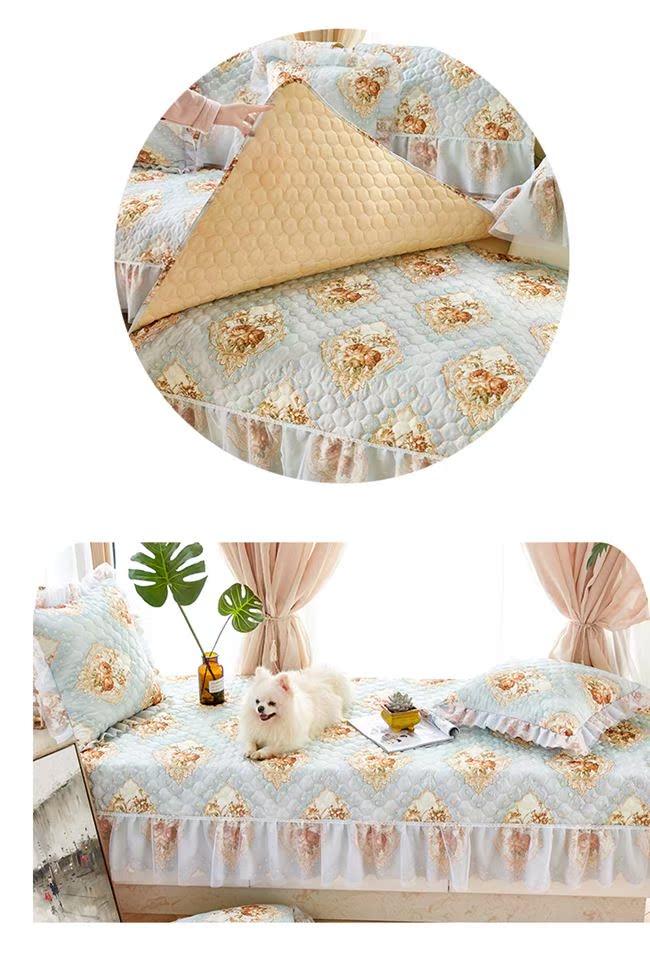 Tatami trải giường ren tùy chỉnh thực hiện đơn đặt hàng lớn làm châu Âu tùy chỉnh kích thước bìa quilted tăng bốn mùa bìa - Trải giường tấm ra trải nệm