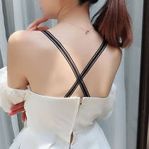 Lace underwear shoulder strap beautiful back cross non-slip strap exposed shoulder bra strap lace bra bandwidth hook invisible