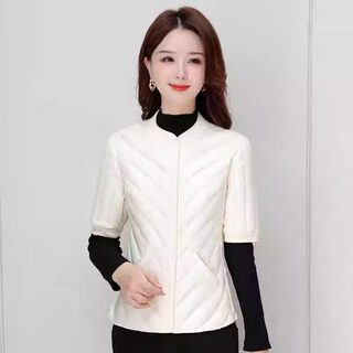 Women's down Vest for Autumn and Winter 2025 New Style Slim Fit Short Warm Half-Sleeve Vest Top