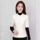 Down vest women's autumn and winter outer wear 2025 new inner slim fit short warm half-sleeved vest top