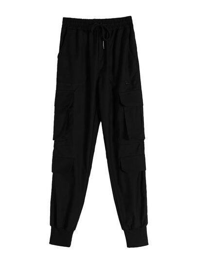 Overalls for women in autumn and winter plus velvet 2025 new high-waisted American retro leggings straight-leg sports and leisure assault pants