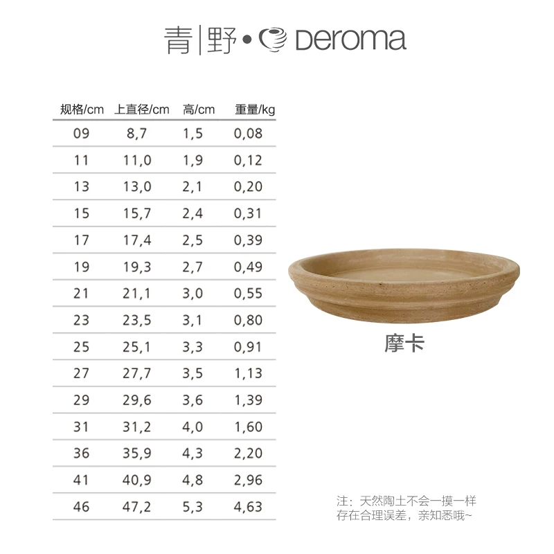 DEROMA Международная глиняная горшок succulent цветы зеленый растение пол Flooring Балкон красный глиняный горшок домашний садоводство цветочный горшок