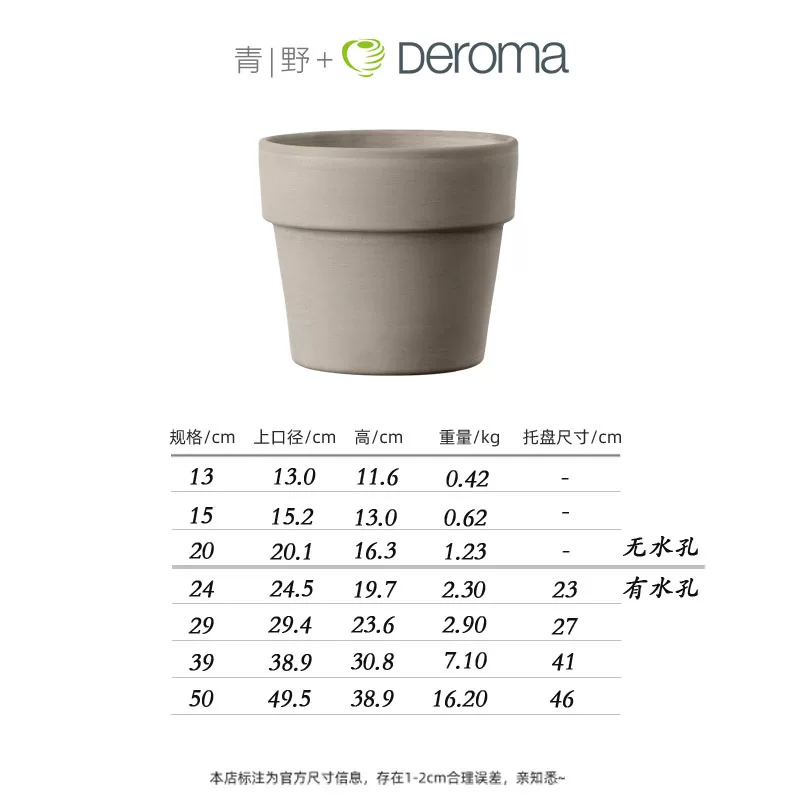 DEROMA Международная глиняная горшок succulent цветы зеленый растение пол Flooring Балкон красный глиняный горшок домашний садоводство цветочный горшок