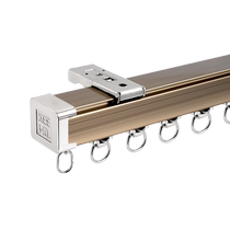 Qiwo Jianmei aluminum curtain track bay window integrated corner slide aluminum alloy monorail U-shaped L-shaped thickened guide rail