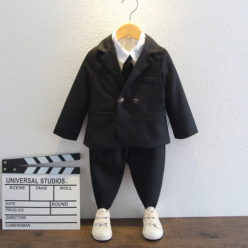 Boy suits suit Spring-autumn-week-year-old Boys Inn Yang Pie Casual Gown male baby spring Children's Western suit