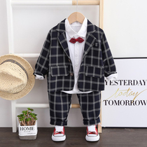 Boy suit 1 Spring Model 2 one year old child small suit boy boy boy spring and autumn dress children suit