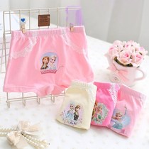 Childrens Underpants Girls Aisha Princess Cotton Flat Corner Triangle Shorts Head Frozen Baby Kids Underpants