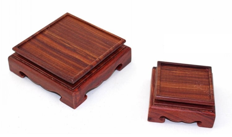 Solid wood base square seal decree wooden stamp furnishing articles of handicraft hand put a jade stone, wooden base