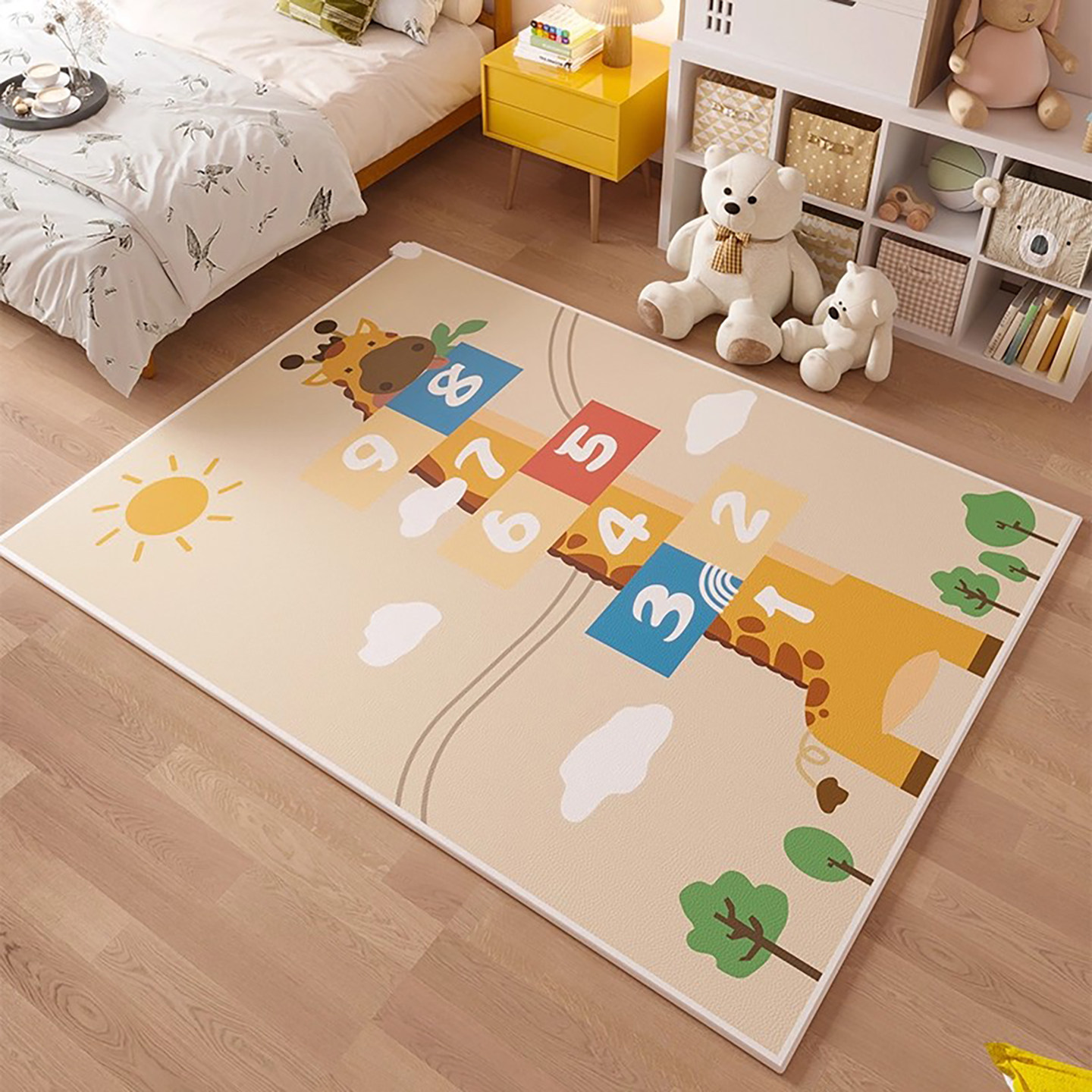 Sanshun Nuanrun 2024 New Cartoon Carbon Crystal Floor Heating Pad Electric Heating Mat Heated Carpet Floor Heating Pad Graphene