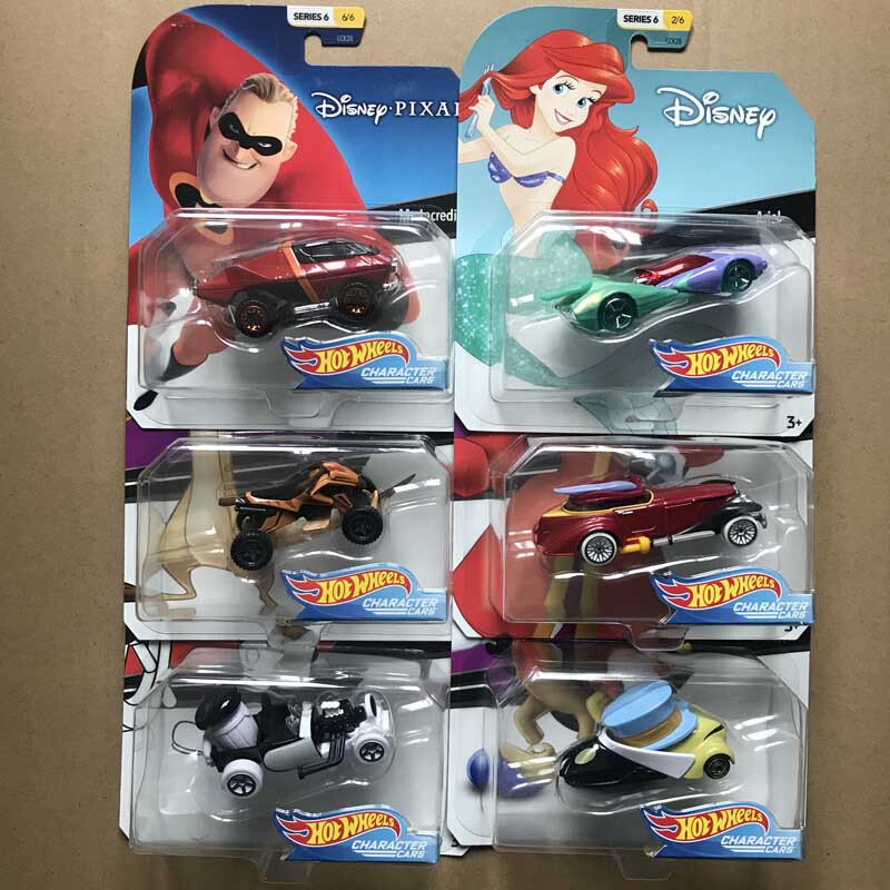 Hot Wheels Authentic Disney Classic Character Themed Series Gck28 Alloy Car Toy Elsa Anna Olaf