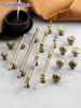 Bronze-Colored Brass Vintage Cabinet Door Wardrobe Handle, Antique-Style French Light Luxury Faux Antique Single-Hole Cabinet Drawer Handle