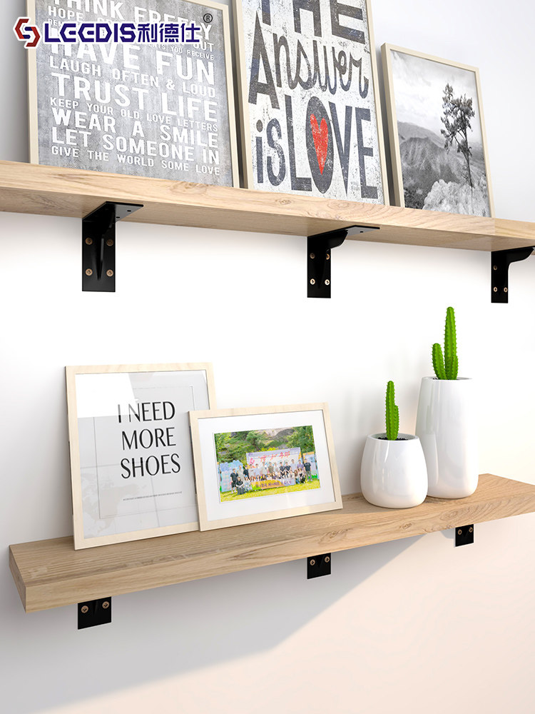 Triangular Support Bracket, Thickened Load-Bearing Bracket, Wall-Mounted Shelf, Hanging Cabinet Shelf Support, Fixed Right-Angle Bracket, Angle Iron