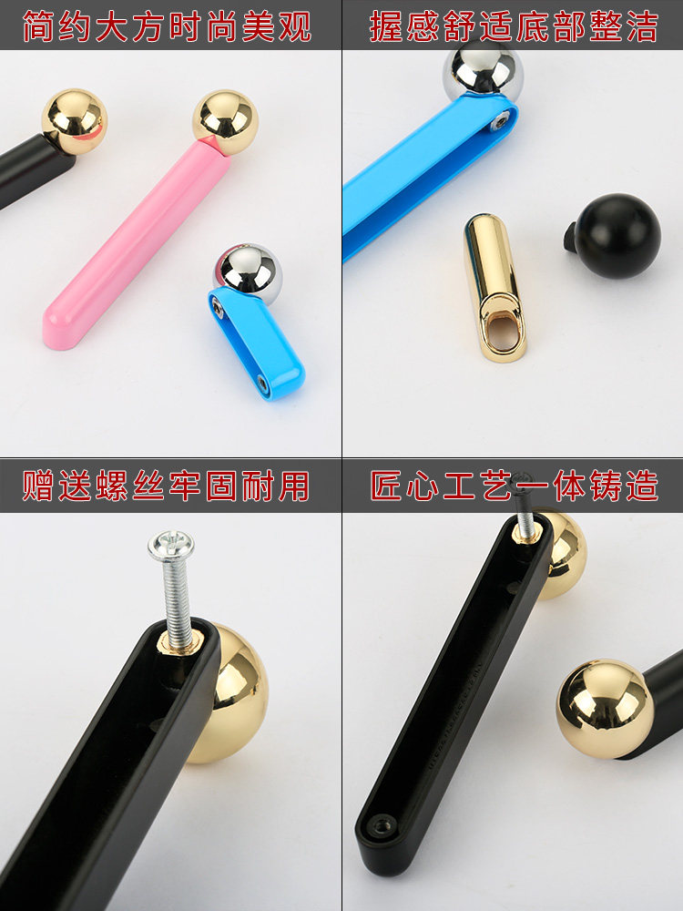 Lideshi Modern Minimalist Creative Wardrobe Cabinet Drawer Colorful Handle Nordic Light Luxury Cabinet Door Handle