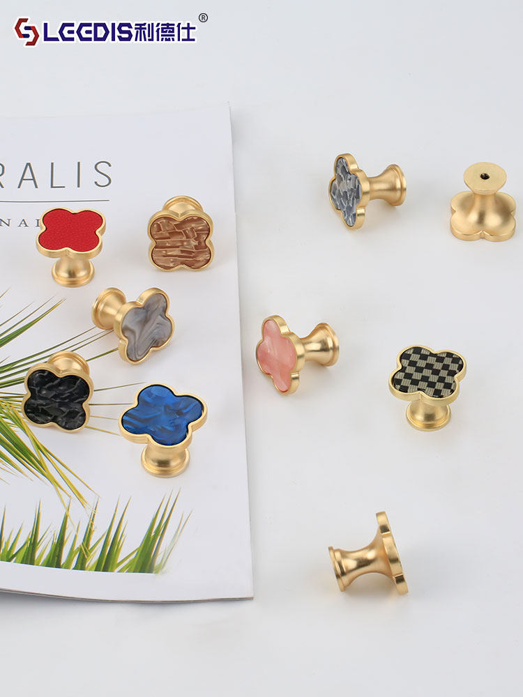 Lideshi European-Style Unique Cabinet Wardrobe Single-Hole Handle Nordic Light Luxury Furniture Cabinet Door Drawer Handle