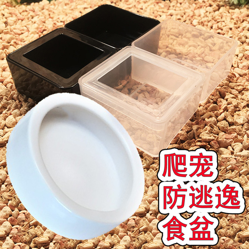 Happy worm climbing pet Large medium small escape-proof food basin Water basin Escape-proof palace guard maned lion Toy snake Hermit crab Barley worm