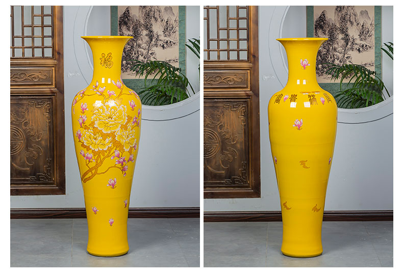 Large vases, jingdezhen ceramics home furnishing articles sitting room adornment hotel opening gifts oversized bottles