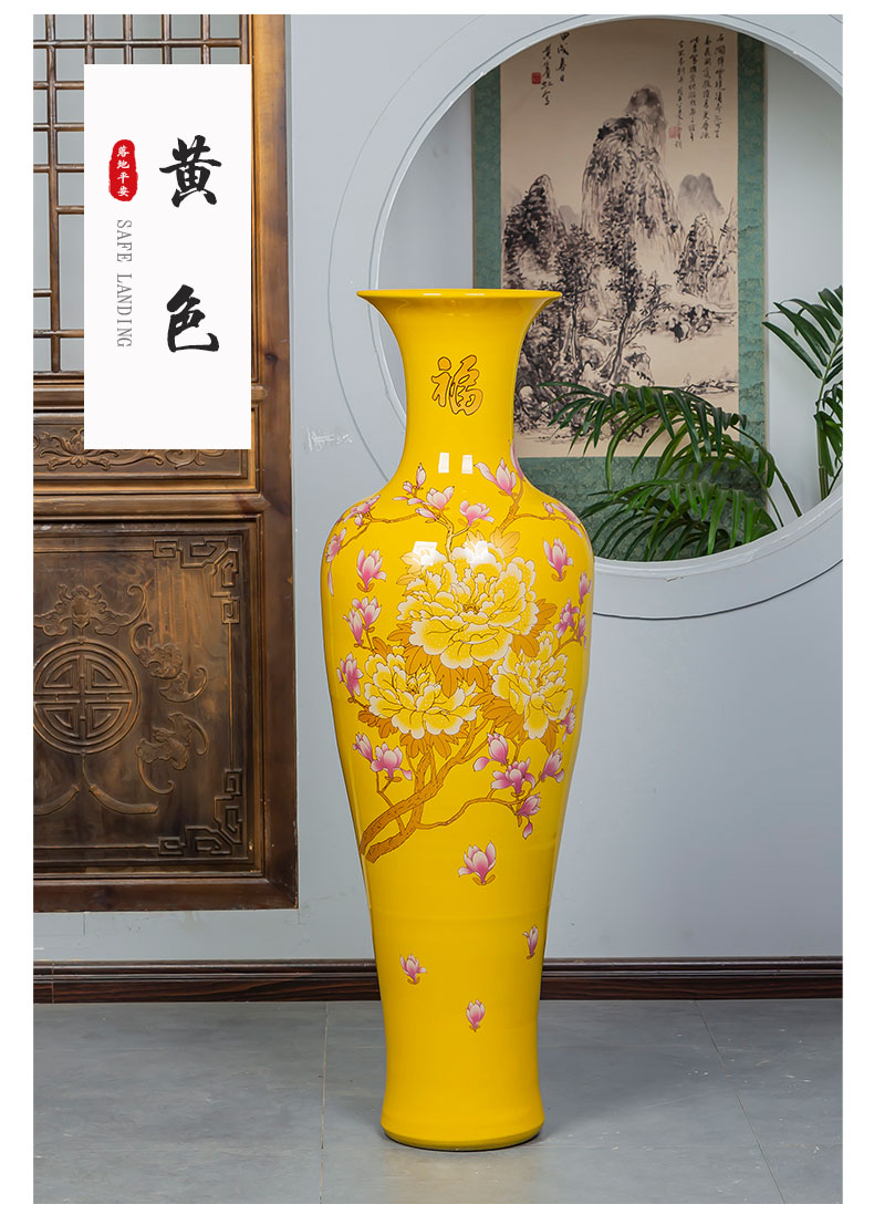 Large vases, jingdezhen ceramics home furnishing articles sitting room adornment hotel opening gifts oversized bottles