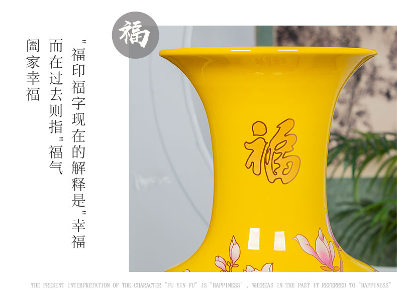 Large vases, jingdezhen ceramics home furnishing articles sitting room adornment hotel opening gifts oversized bottles