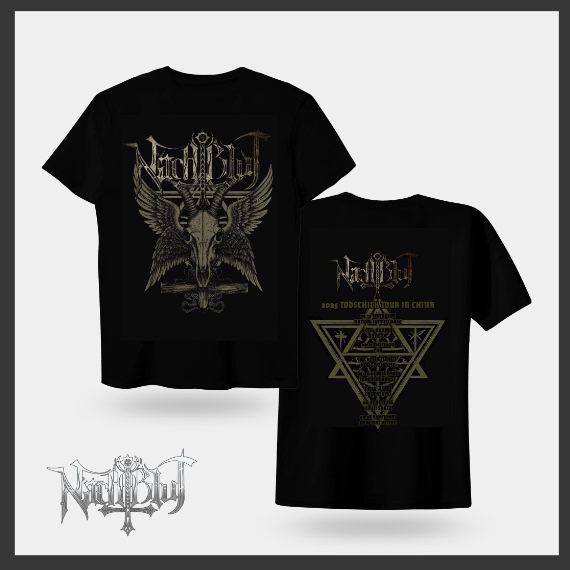 Nachtblut Night Blood Band 2025 China Tour Commemorative Short-Sleeved T-Shirt Official Authentic Product