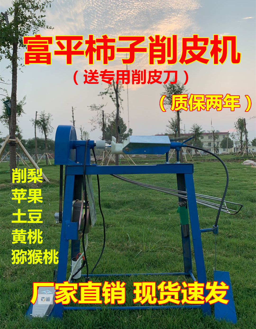 Persimmon peeling machine peeling machine persimmon processing persimmon peeling machine tool electric pear apple artifact household