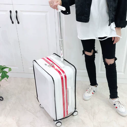 Прозрачный чемодан, защитный чехол, износостойкая водонепроницаемая коробка, пылезащитная крышка, 28 дюймов