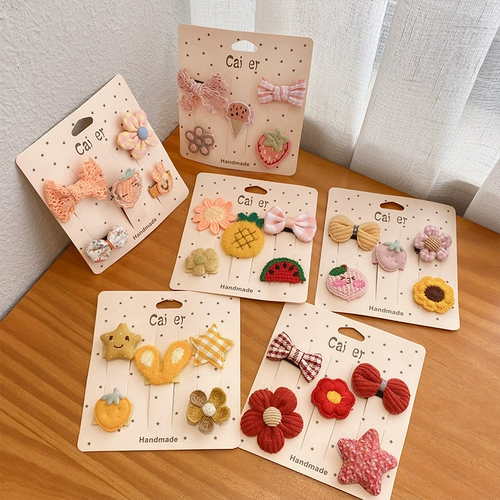 Детская маленькая заколка для волос, безвредные щипцы для девочек, милые шпильки для волос для принцессы, заколка-крабик, аксессуар для волос, не повреждает волосы