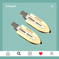 Металлическая заколка для волос, английский, легкий роскошный стиль, 2 шт