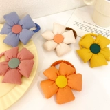 Милая детская безвредная резинка для волос, не повреждает волосы, в цветочек