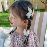 Детская летняя повязка на голову из жемчуга, заколка для волос с бантиком, аксессуар для волос для принцессы, 2024 года