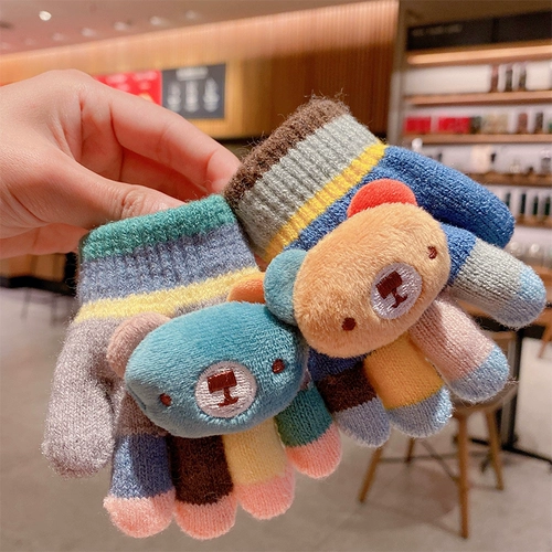 Хваталка для младенца, детские демисезонные утепленные перчатки для мальчиков, 0-3 лет