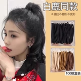 Детский хвостик, безвредная резинка для волос, прочный аксессуар для волос, простой и элегантный дизайн, не повреждает волосы