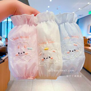 Autumn and winter down jacket with dirty painted sleeves for girls