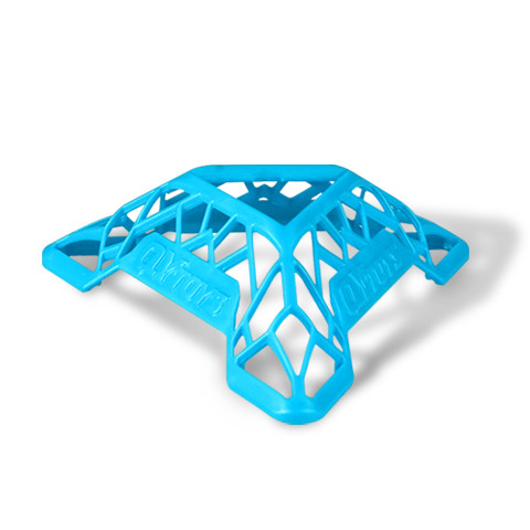 Singular DNA multicolored base cube bracket Black white blue green color shows triangular frame