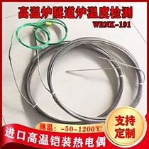 Imported sheathed thermocouple large tunnel furnace K-type needle type casual bending temperature sensor high temperature resistant probe