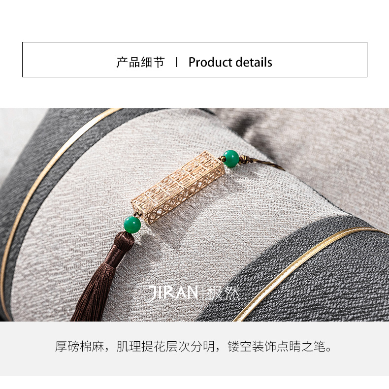 Modern Light Luxury Eo Gối Phòng khách Sofa Leaning Gối Cotton Cotton Head Gối Đệm Mới Trung Quốc Mô hình Trang trí Gối Gối gối cao su kim cương