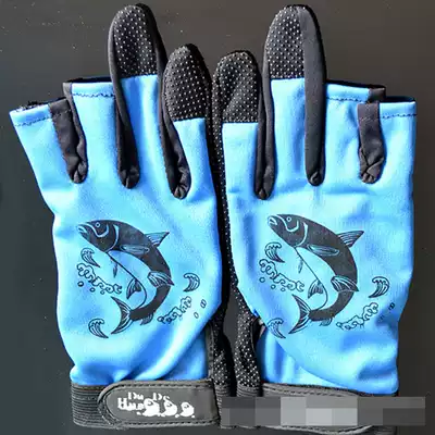 European carp outdoor fishing gloves summer non-slip fishing gloves open finger design
