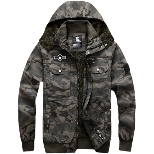 Утепленный камуфляжный осенний демисезонный комплект, комбинезон, хлопковые износостойкие штаны, рабочая одежда