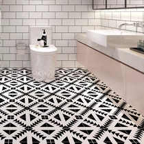 Bathroom Kitchen Tile Self-Sticking Paper Anti-Oil Wall Paper Wear-proof Toilet Waterproof Ground Stickup Anti Slip Floor Sticker