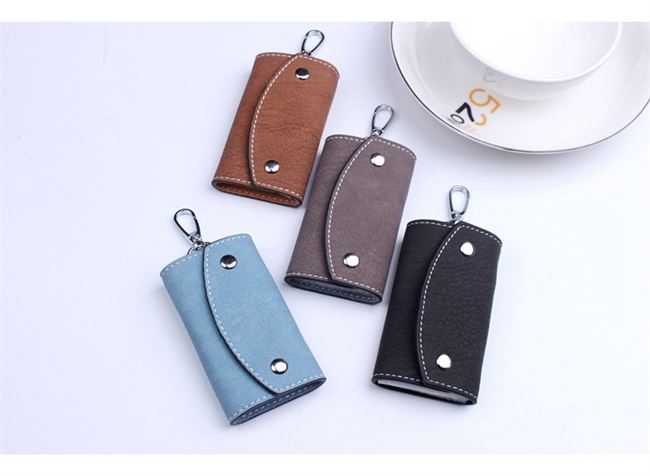 Túi đựng chìa khóa Hàn Quốc dễ thương của phụ nữ túi đựng chìa khóa gia đình đơn giản của nam giới thắt lưng sáng tạo Túi đựng chìa khóa dung tích lớn - Trường hợp chính