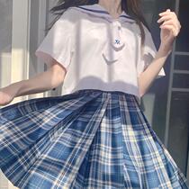 Kasuga (HNA Line) spot original creative dress jk uniform skirt Orthodox womens skirt pleated skirt Blue