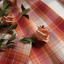 Kasuga Department (hot sun) spot original plaid skirt jk uniform skirt orthodox girl short pleated skirt orange