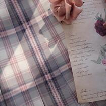 Kasugabe (Pink Butterfly Ruozhi) spot original purple pink plaid skirt jk uniform orthodox girl pleated gentle