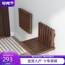 Solid wood folding shoe stool Home door invisible wall-mounted folding stool Entrance chair shoe stool Bathroom stool