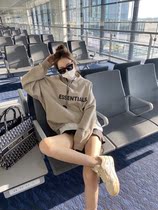 FOG double-line sweater ESSENTIALS clothes female front letter Tide brand loose autumn and winter high street long sleeve outside wear