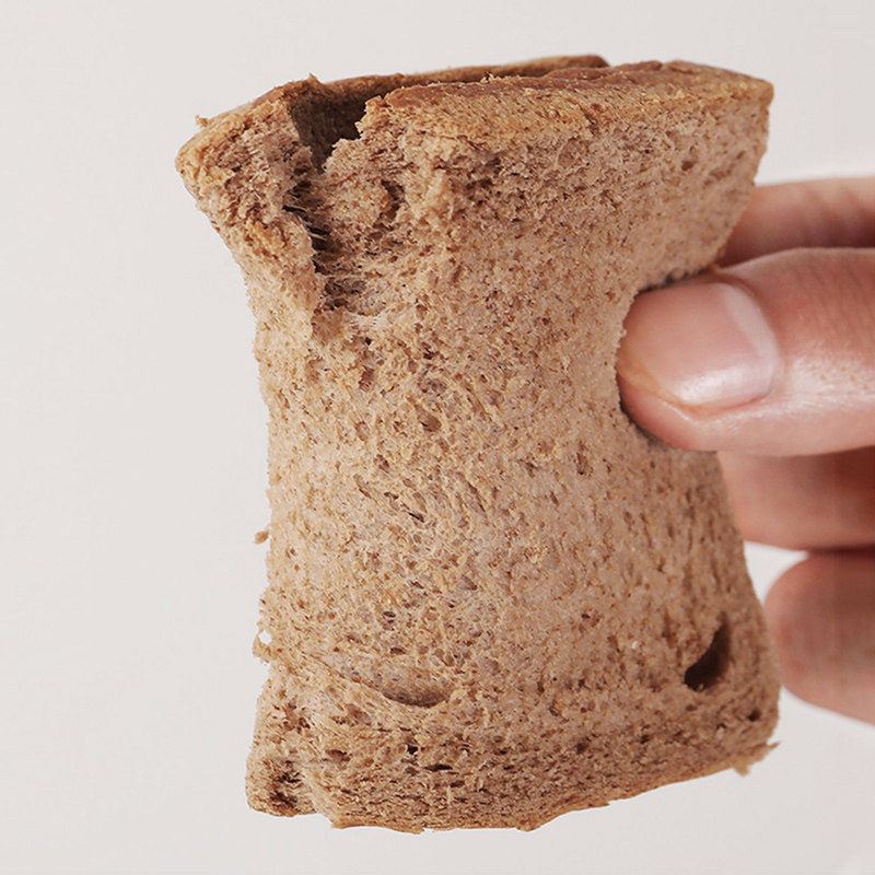 好溢美全麦面包无糖吐司粮粗整箱黑麦代餐低0零食休闲食品吃早餐