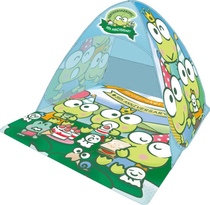 Customized outdoor lightweight cartoon picnic mat tent with big eyes frog